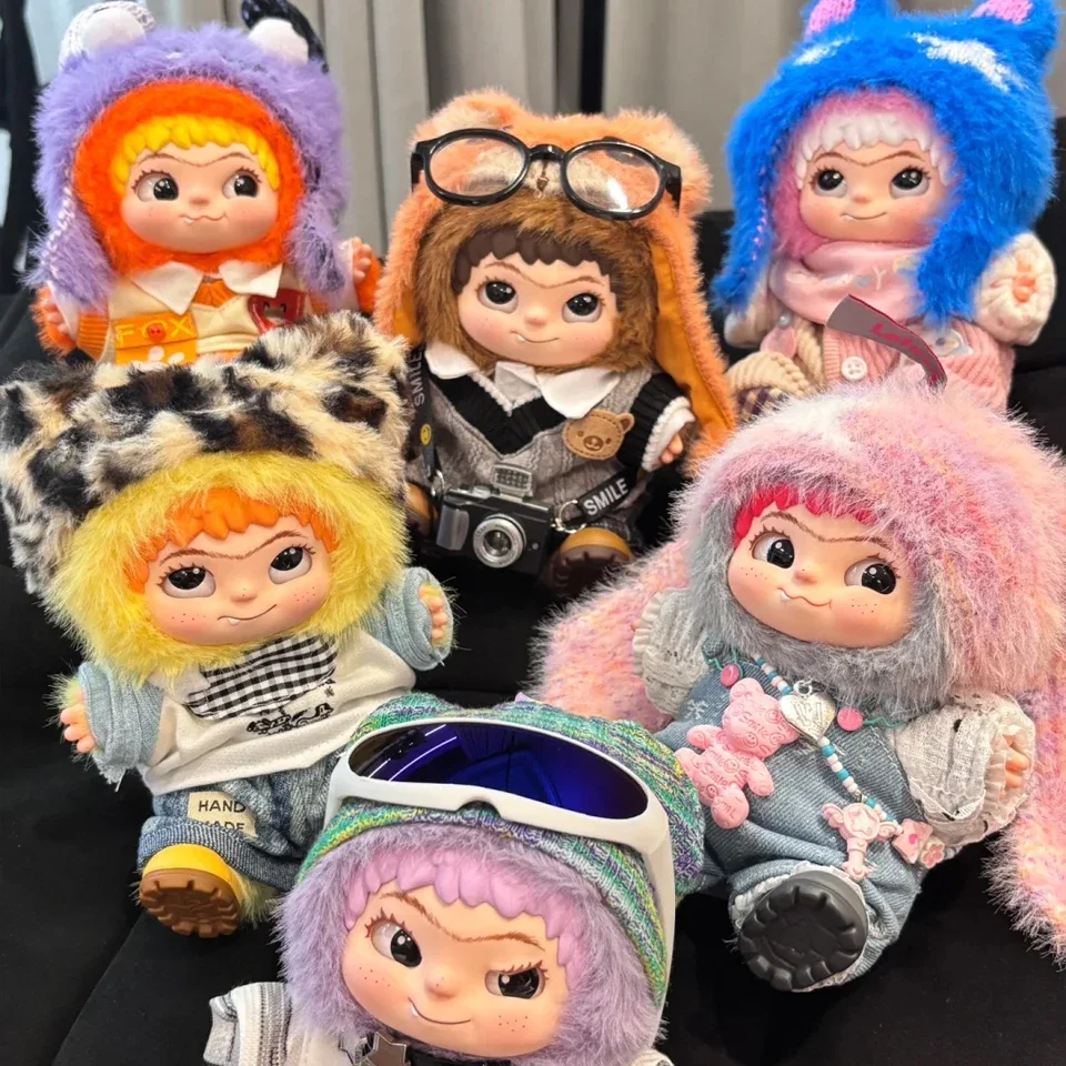 HOT  Plush Doll Wokuku Generation Plush Fun Party Series Blind Box Wokuku Handcrafted Plush Doll Fashion Play Keychain