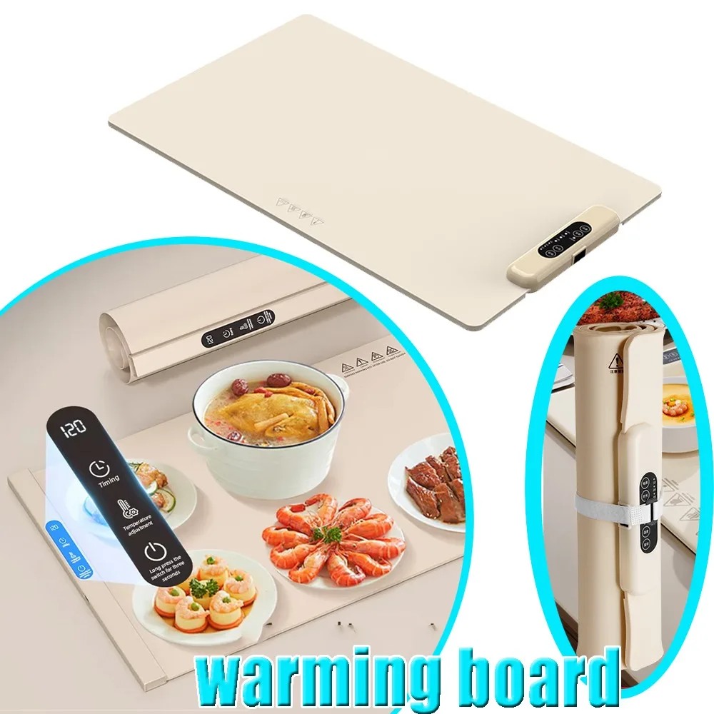 

Kitchen Gadgets Portable Food Warmer High-quality Materials Roll-up Compatible with Various Tableware for Gathering Party Picnic