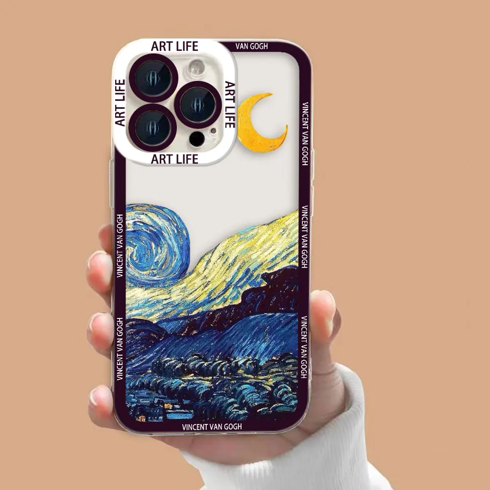 

Sunflowers The Starry N-Night Clear Phone Case For Redmi K40 K60 15C 14C 13C 13 12 12C 10 10C 10A 9 9C 9A 8 7 A1 A2 A3 A5 Cover