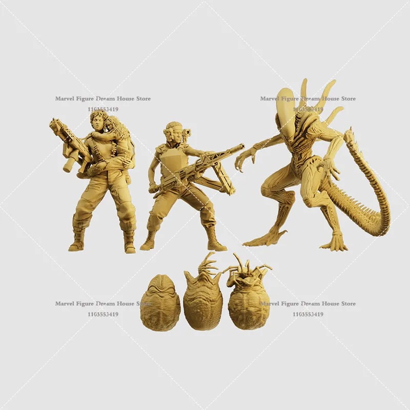 1/64 1/43 1/35 Miniature Scene Doll White Model Un-panited Aliens Ellen Ripley Colonial Marines Action Figure Model Toys