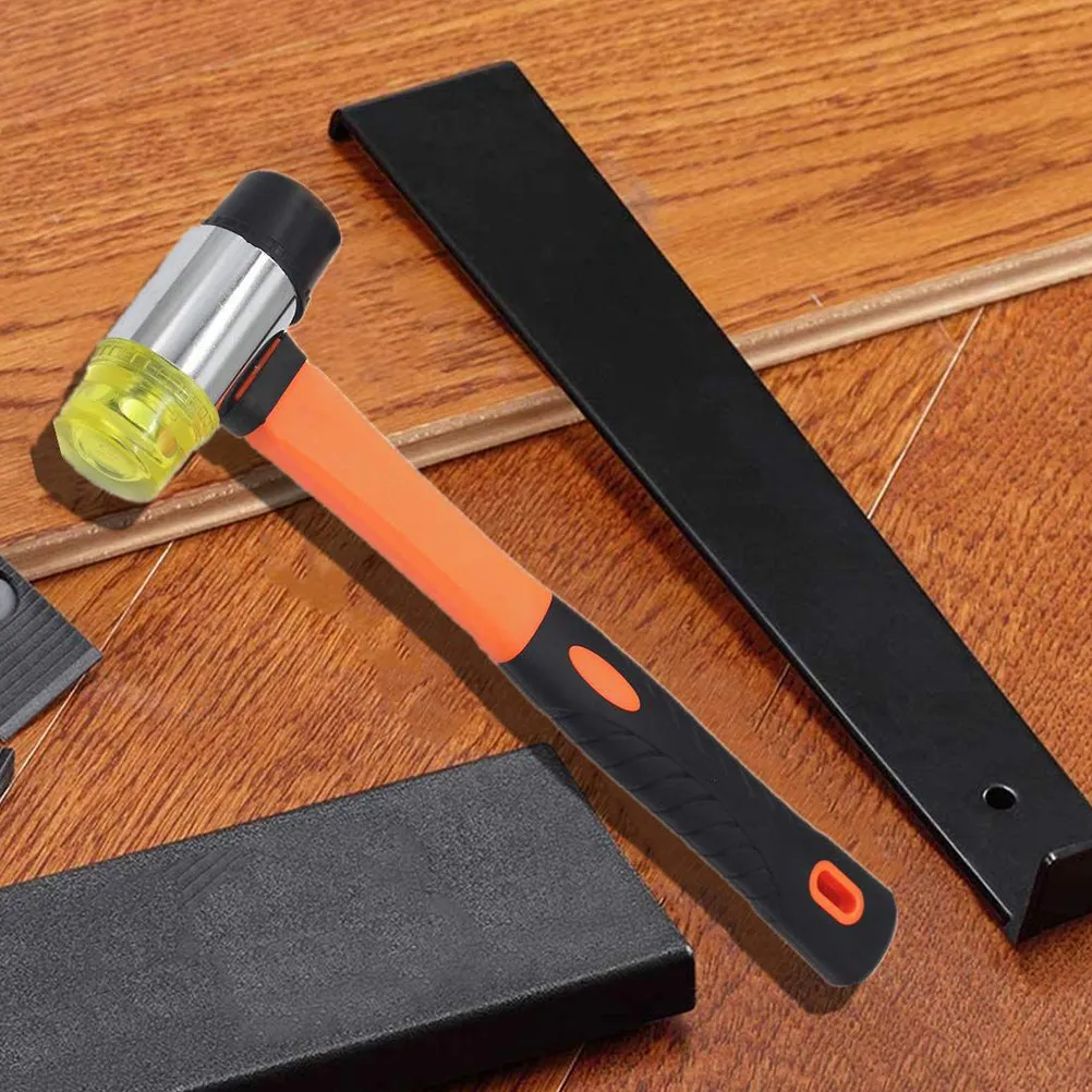 1 Conjunto de Ferramentas para Instalação de Pisos: Barra de Puxar para Vinil, Laminado e Madeira, com Gancho de Travamento e Bloco de Impacto para Fechar Frestas