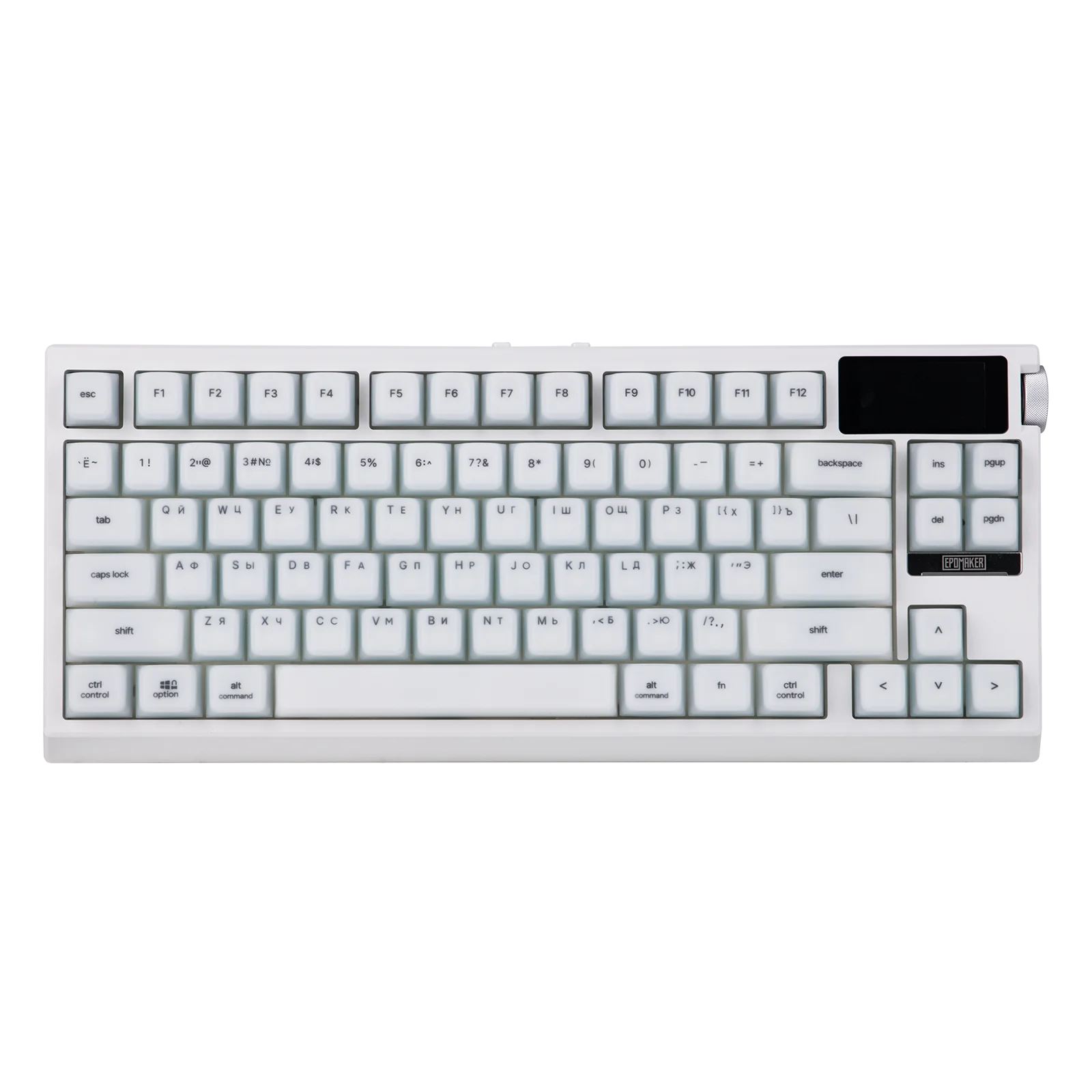 RU Layout EPOMAKER G84 PRO 80% Russisch QWERTY ANSI Layout Gasket-Mounted Bedraad/Bluetooth/2.4Ghz Draadloos Mechanisch Toetsenbord
