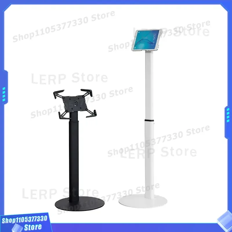 UTS 13 Rotating Tablet Floor Stand 360 Degree Adjustable Height Holder for iPad Pro Air Mini Android Phone Desk Mount Base