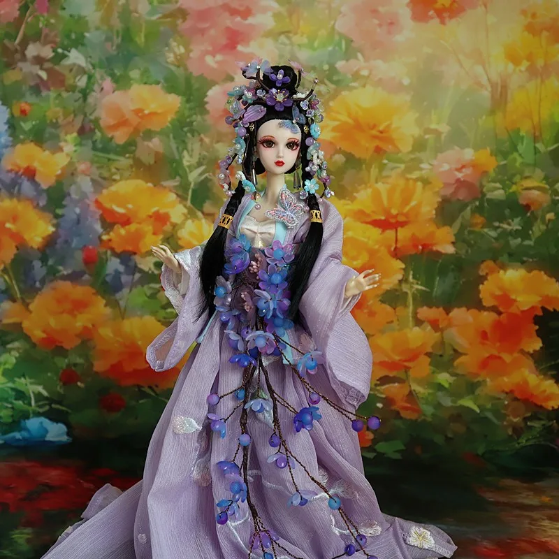 

2Colors 2026 New Creative Original Chinese Costume Doll Children's Handmade 31cm Multi Joint Decorative Doll For Gifts LI925