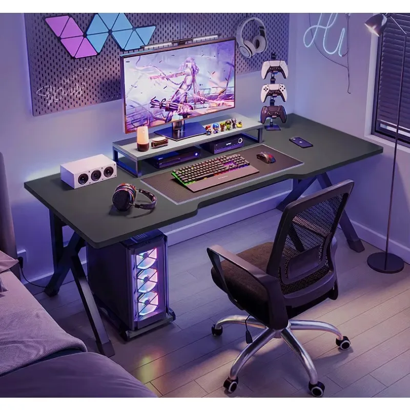

Wholesale Cheap Luxury Modern Black Pc Gamer Corner Computer Table Ergonomic Gaming Desk for Computers