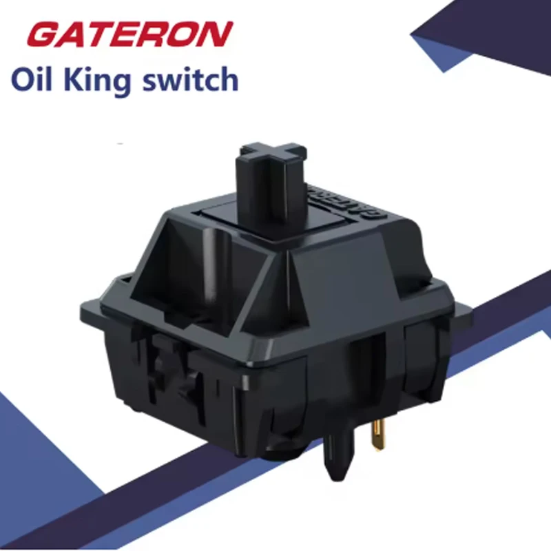

Gateron Oil King 2.0 Switch 5pin Factory lubrd Linear Switch 55g Hot Swap Mx Game Mechanical Keyboard Switch Ferry Black Spring