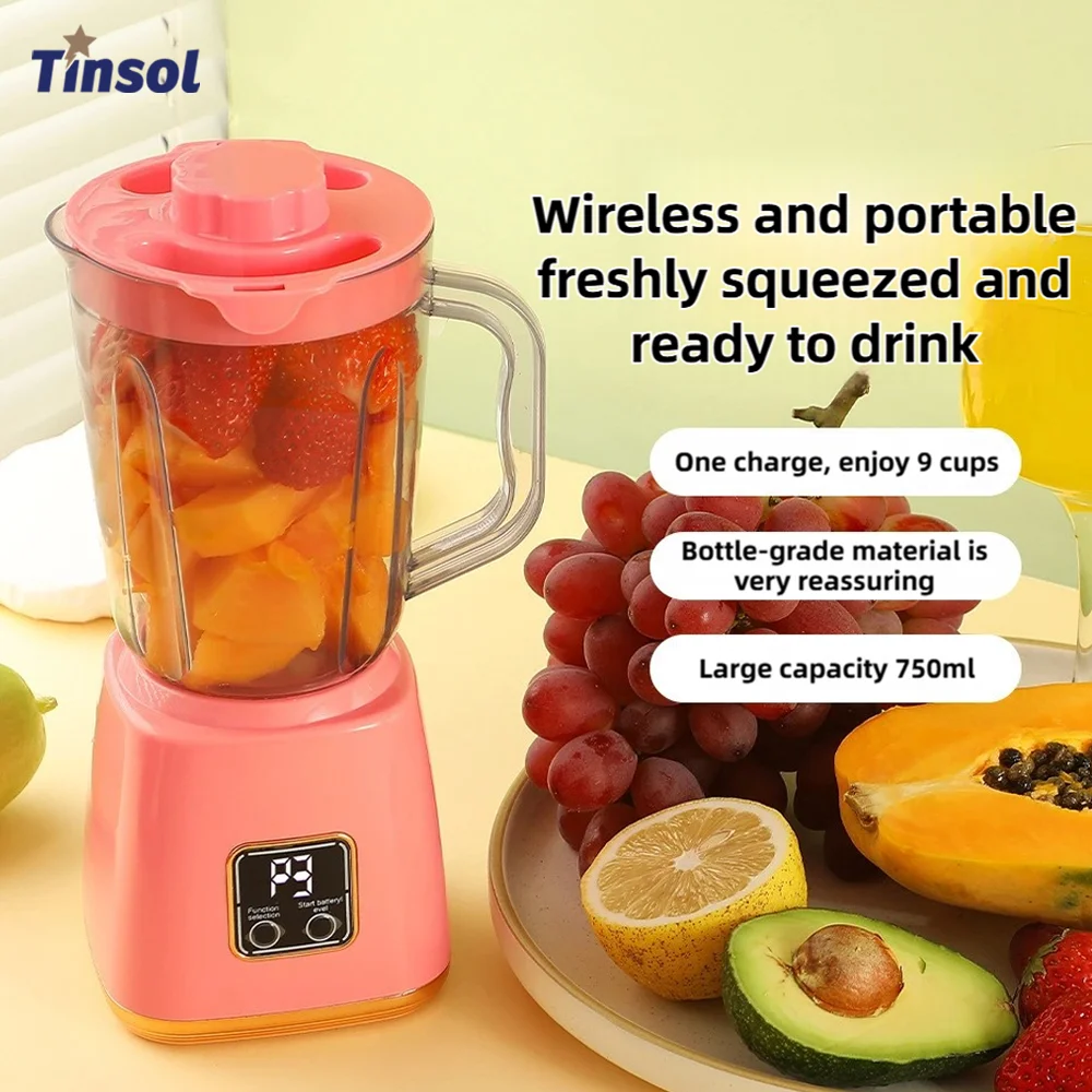 Electric Juicer Portable Blender 10 Blades Multifunctional Juice Blender Fresh Juice Smoothie Blender Food Processor