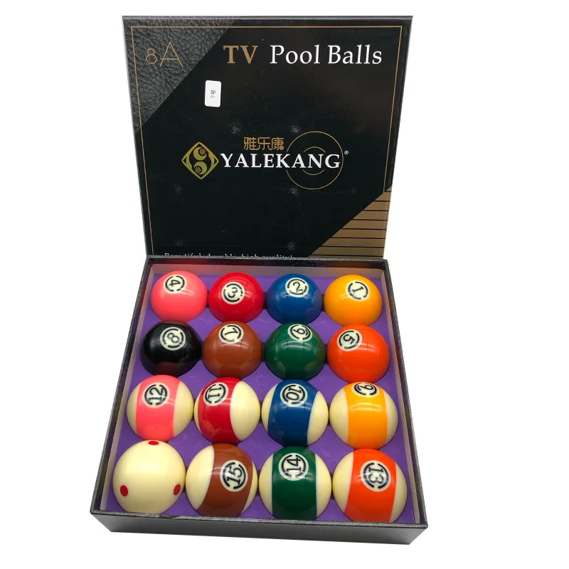 

Selling Chinese Brands YALEKANG Classical 8A TV POOL BALL 57.2mm