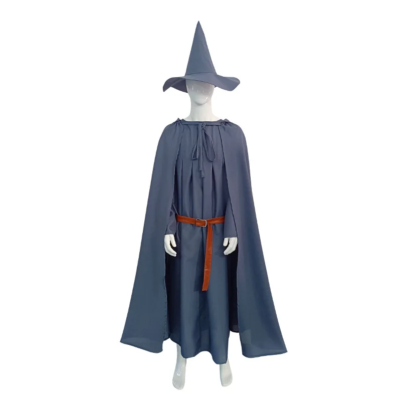 زي تنكري لهالوين على شكل غاندالف ملك الخواتم من سلسلة سيد الخواتم، ملابس أداء للعب الأدوار، زي عرقي نسائي