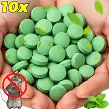 20 Mice Repeller Pills Natural Multifunctional Mice Activity Discourager Pills Natural Multifunctional for Kitchen Pantry Bedroo