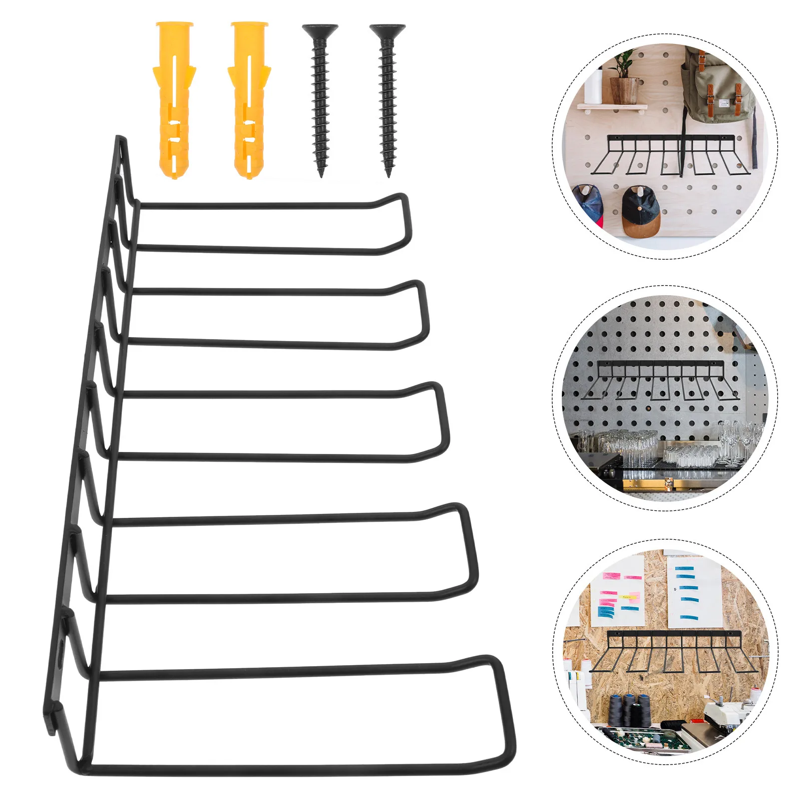 Wall Mounted Heavy Duty Power Tool Rack for Cordless Drills and Screwdrivers Garage Workshop Storage Solution Minimalist Tool