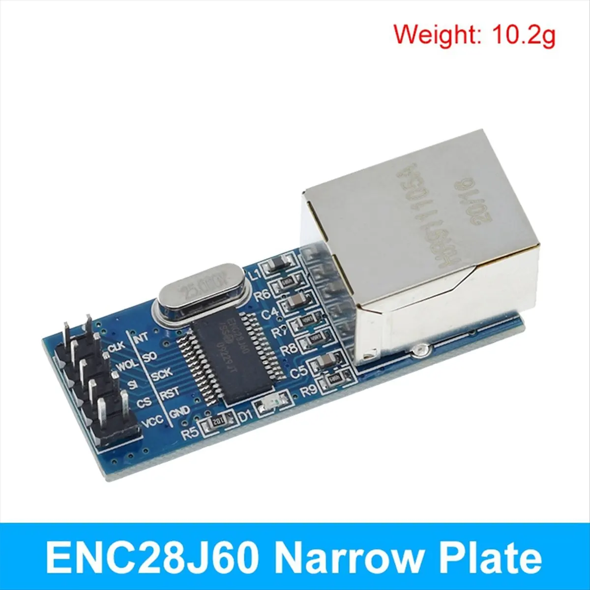 ENC28J60 Spi Interface Ethernet Network Module 51/AVR/ARM/PIC Code Mini Version