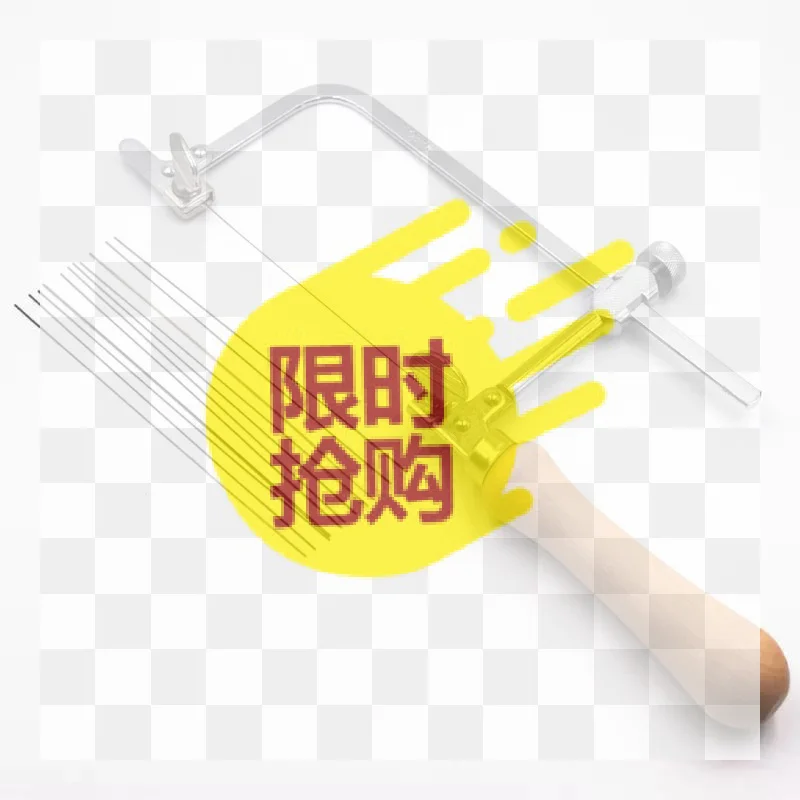 BAMini Coping Saw With Wooden Handle Extra Cutting Blades Adjustable Metal Frame DIY Craft Cutting Hand Tools