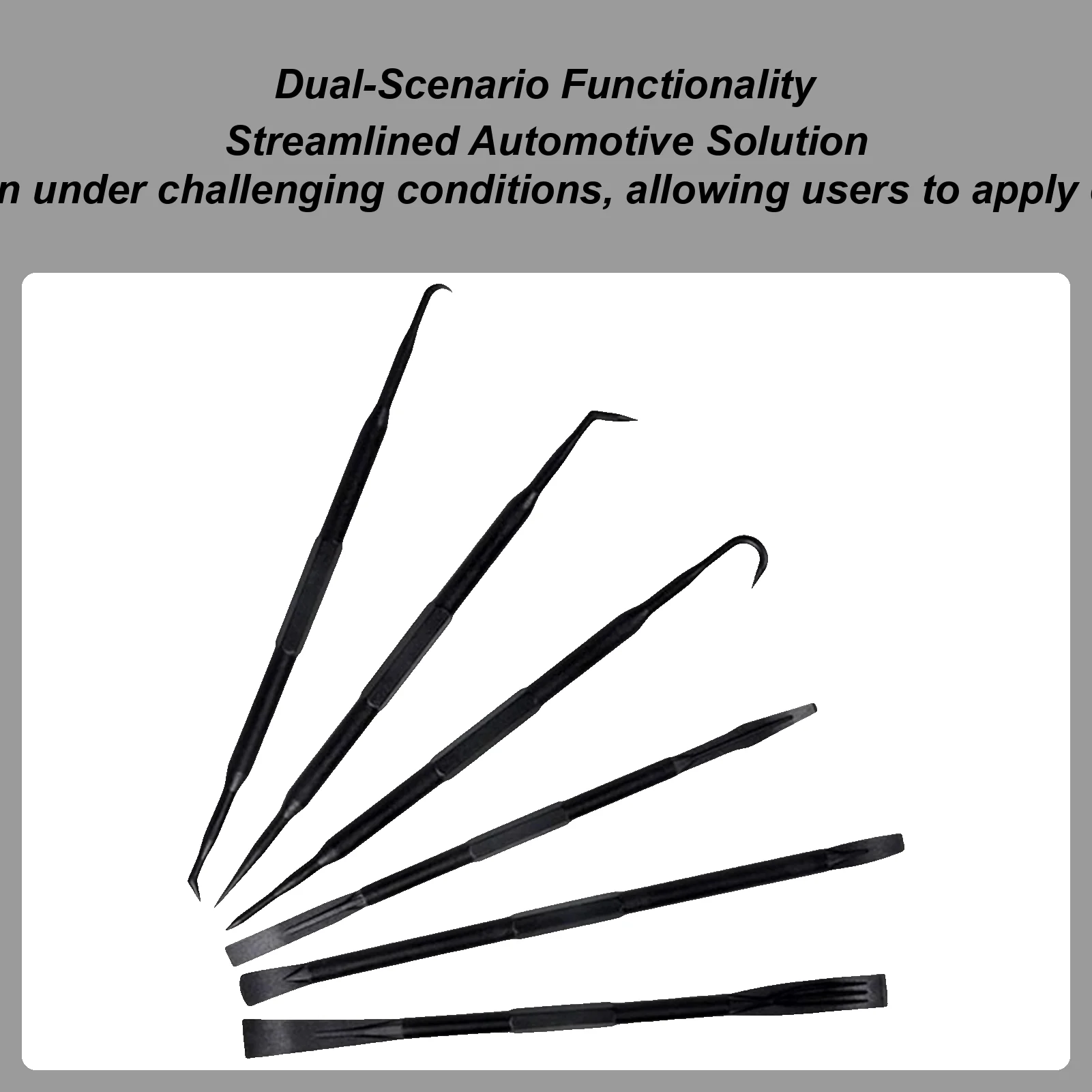 Pry Bar Set 6-pieces High-Strength Ultra-Thin Car Repair Kit Automotive Pry Bar Set for Trailer RV Truck Automotive Sedan Pickup