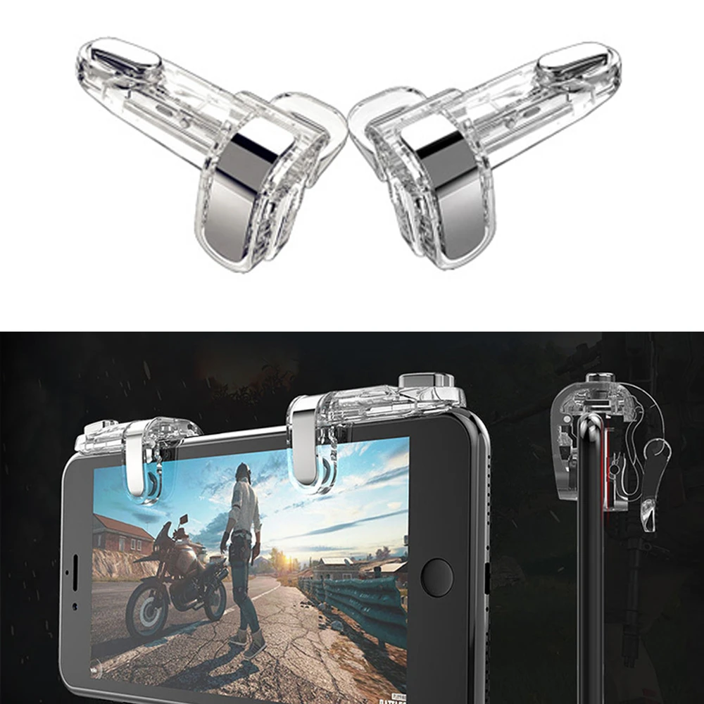 Gaming Controller Phone Joystick Handle Joystick for Mobile Phone Fire Buttons Gaming Trigger Gaming Gamepads L1R1 Trigger