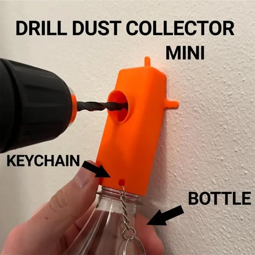 With Keychain Drilling Dust Collection Attachment Multipurpose Professional Drill Bit Dust Collection Rail Portable Efficient