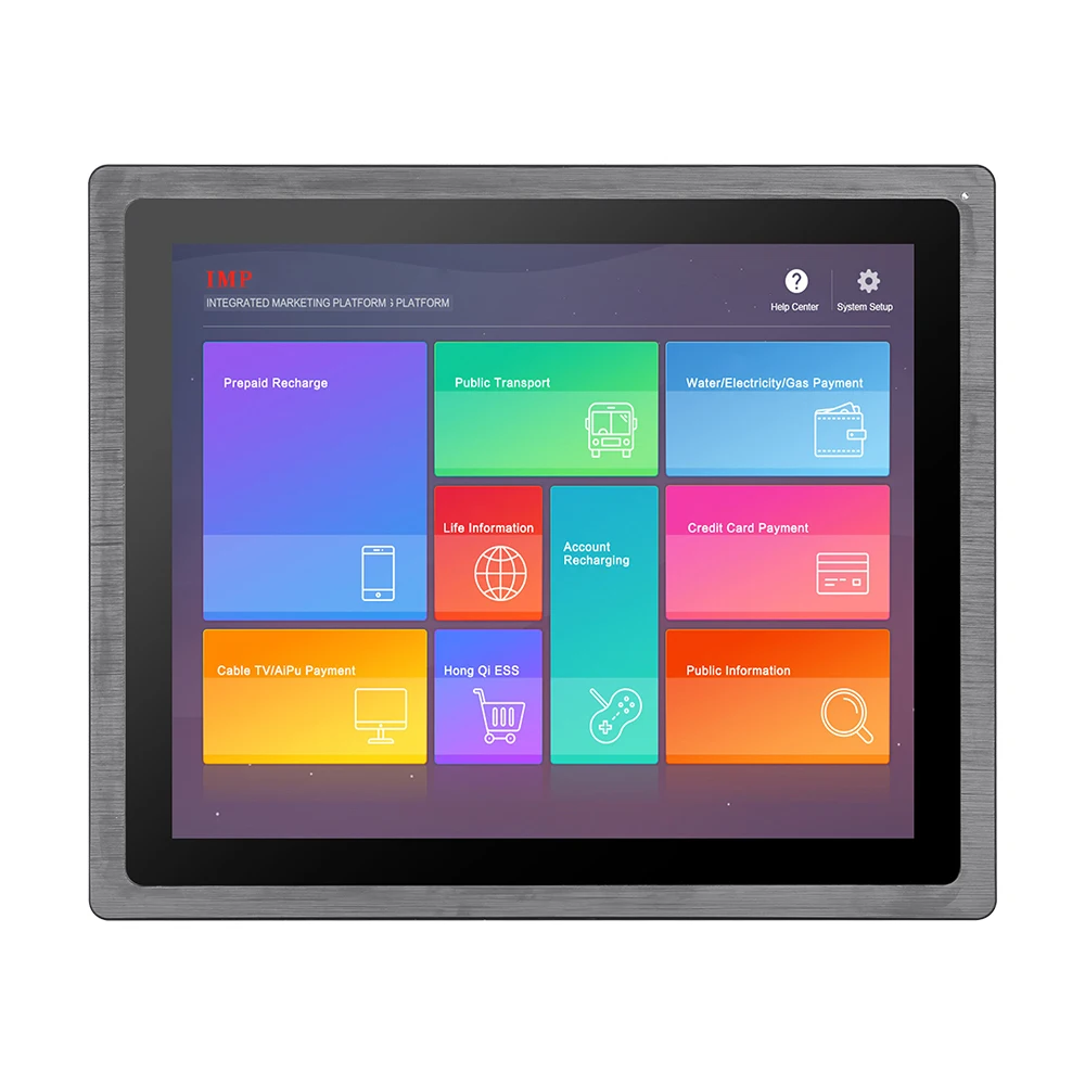 17 Inch Industrial Touch Screen Panel PC Monitor Waterproof Dustproof Explosion-Proof for Outdoor Industrial Computer Accessory