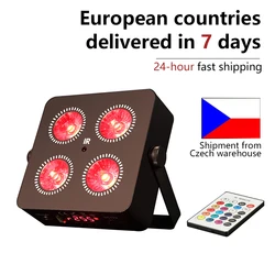 4x18W Led RGBWA UV 6IN1 Color Battery Wireless DMX Led Par Light Mini Battery Party Light 2.4G Wireless