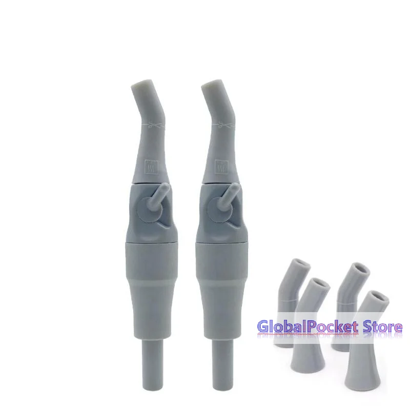 [TG823]1Pcs Dental Universal Saliva Swivel Sucker Suction Head Tips Parts Tools Autoclavable Weak/Strong Suction Handle For Durr