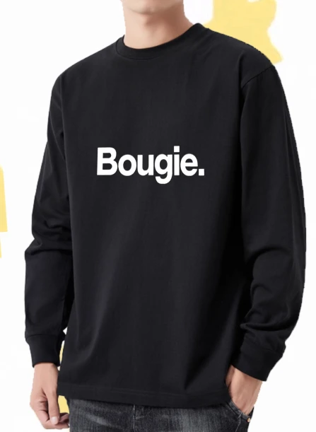 

T shirt men autumn Football Hip-Hop Long sleeves Graphic tee Bougie Text Bsketball Comfortable Printed t shirt Gothic Breathable