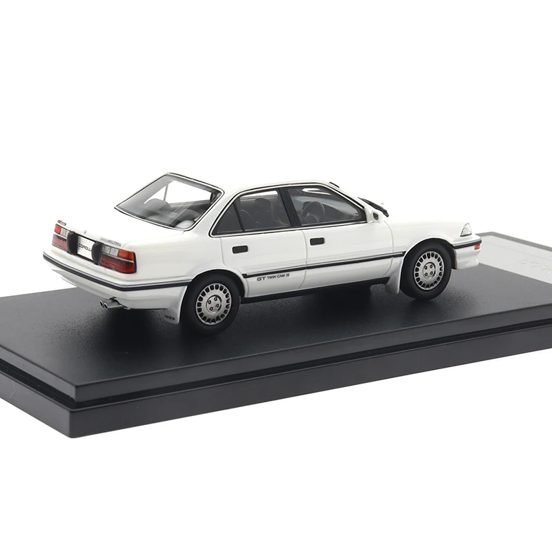 Hi-story Model Cars 1/43 Scale Resin Diecast For COROLLA Sedan GT (1987) Classic Vehicles Car Model Toy Collection Decoration