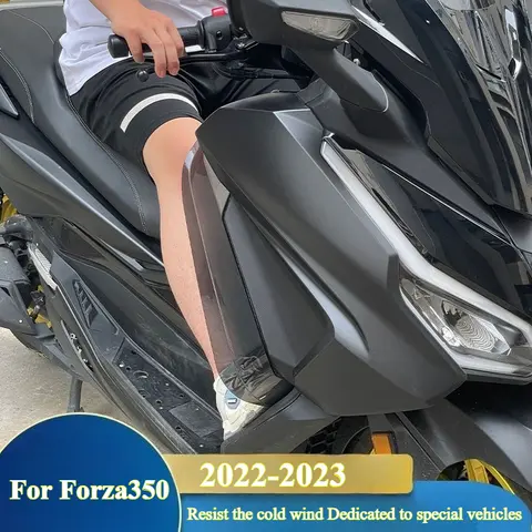 Forza350 Legshield 앞 유리 다리 가드 용 2PCS 수정 된 오토바이 액세서리 Honda Forza350 2023-2024 용 커버 보호