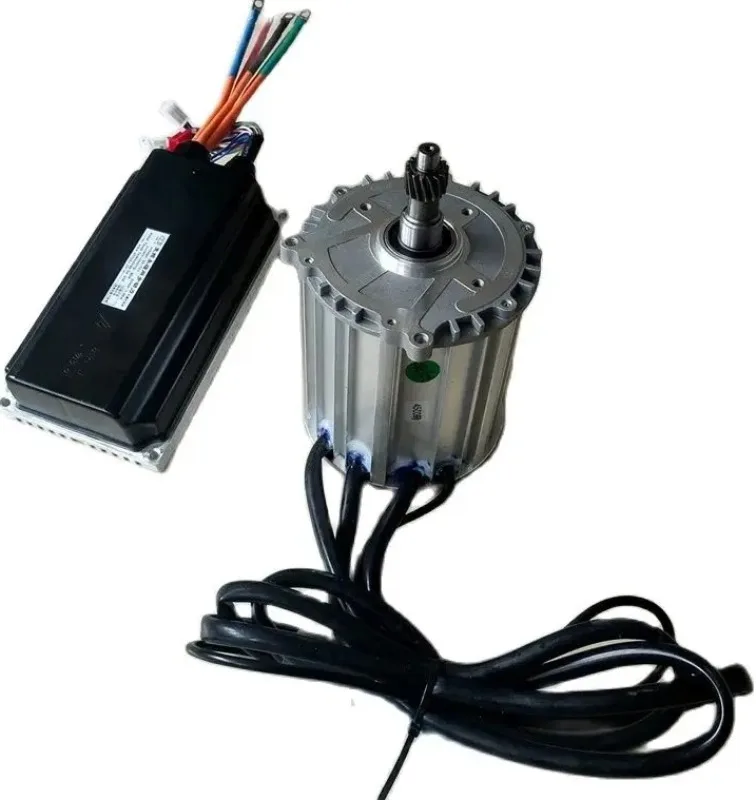 2000W 60V 72V 4500Rpm Electric 3 Wheel 4 Wheel Motor Permanent Magnet Synchronous Sine Wave High Speed Motor with Controller