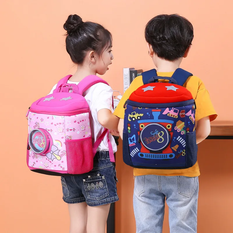 Children\'s Backpacks 2023 New Vala Bags Korean Version Boy\'s and Girls\' Anti Loss Diving Material Kindergarten Schoolbags