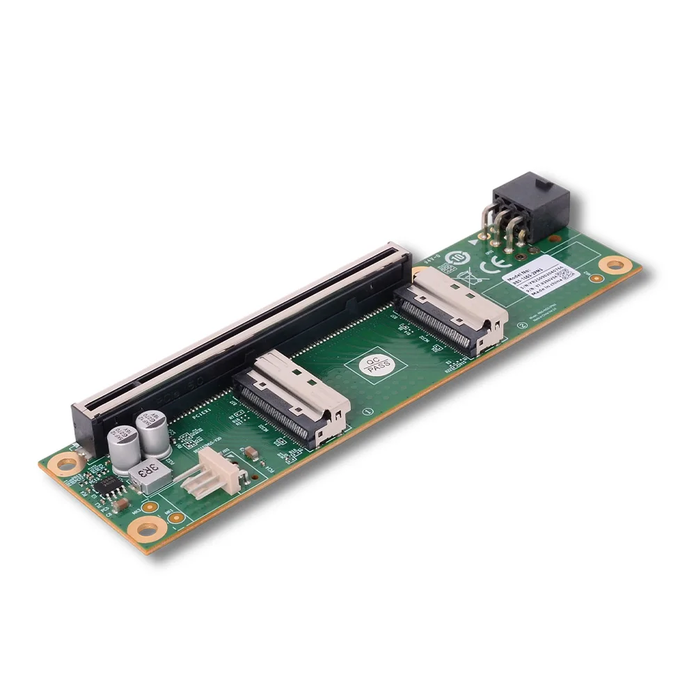 MCIO To PCIe 5.0 X16 Adapter Card  PCI-E Riser Backplane MCIO Cable 55cm for Independent GPU External Expansion Split8 6Pin 12V