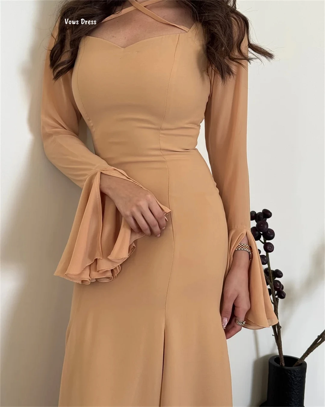 Gelübde Linie A Abendkleider Frau Elegante Partykleider 2025, maßgeschneidertes Abendkleid, Chiffon, Frizz, Galakleid, Robes de Cocktail