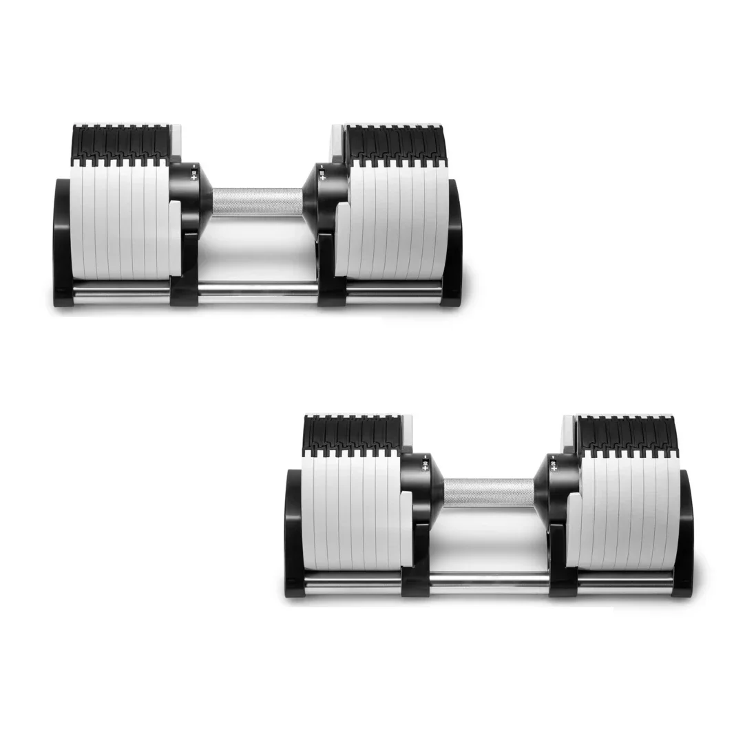 Adjustable Dumbbell Pair 2kg(5lb) or 4kg(9lb) Increase Max 45kg(100lb) Home Fitness Dumbbells