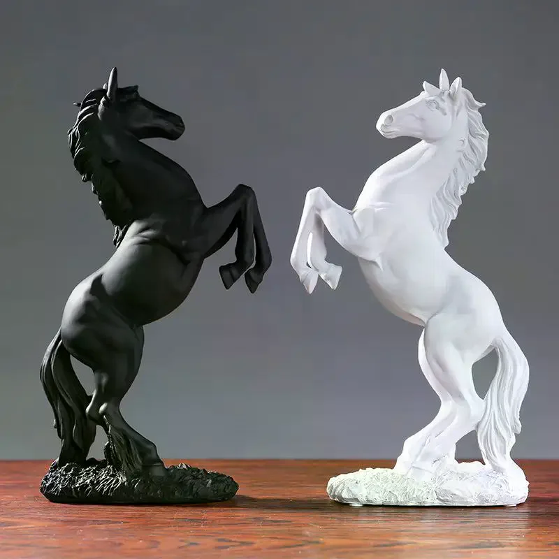 Estatua de Caballo Impresa en 3D, Escultura de Pegaso, Adorno de Caballo, Decoración Moderna de Arte Animal, Símbolo de Éxito para el Hogar y la Oficina, Elegante