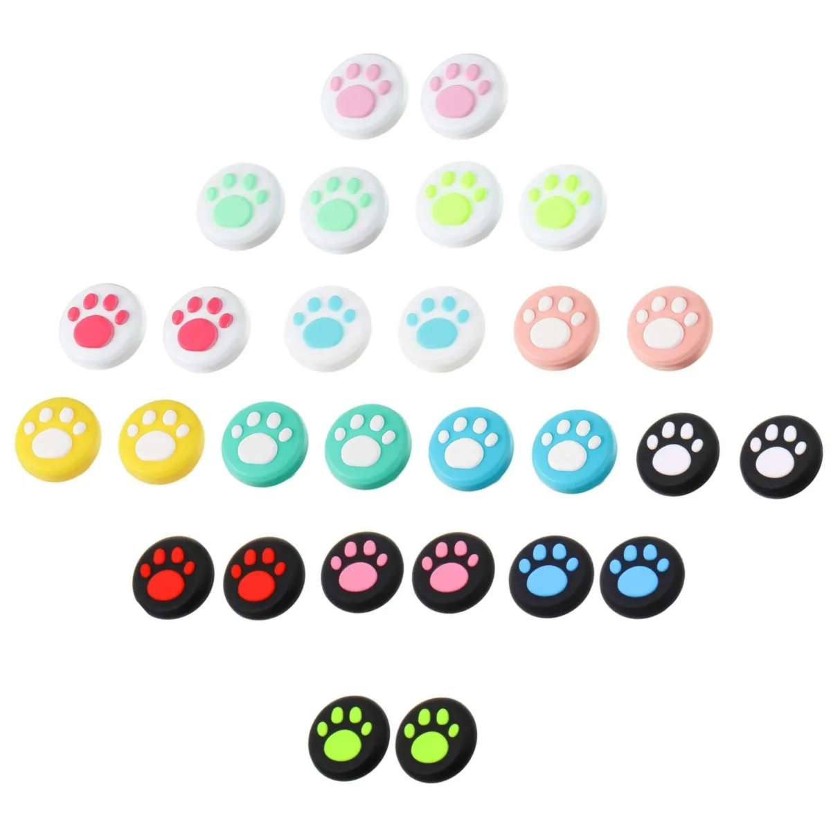 

1000 PCS Silicone Cat Claw Analog ThumbSticks Gaps for Dualshock 5 4 PS5 PS4 Controller Grips for XBox ONE Series S X 360