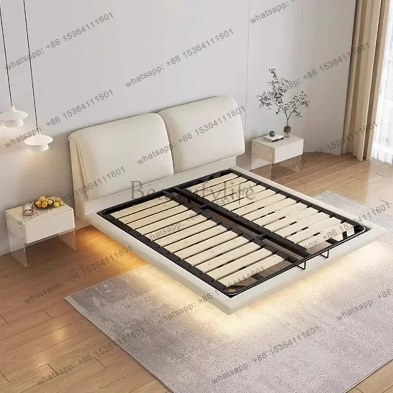 150x200 180x200 Cm Bedroom Furniture Home Modern Minimalist Levitation Textile Crafts Double Bed 2
