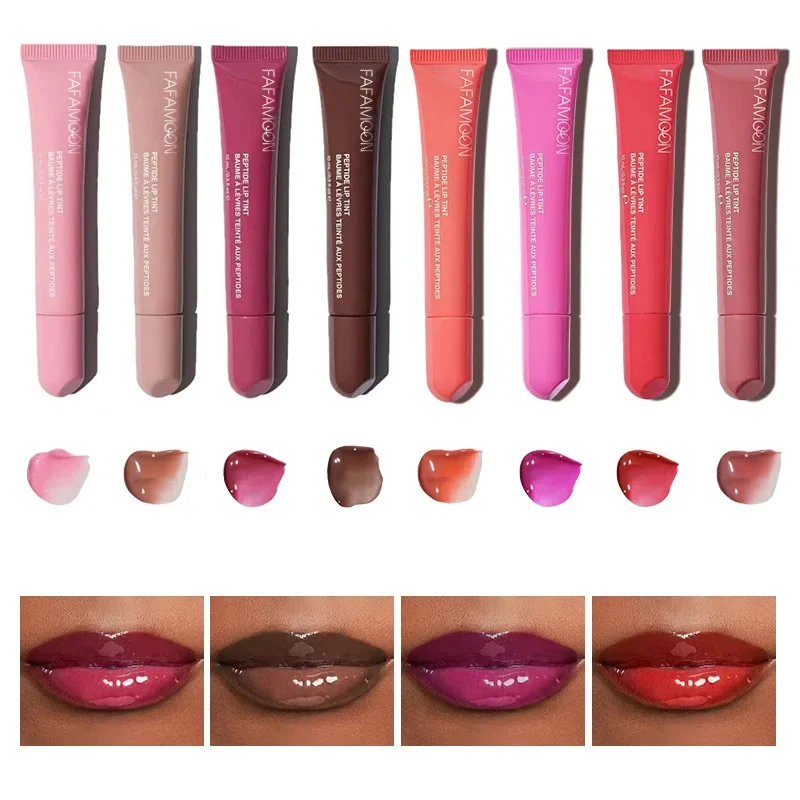 Moisturizing Tinted Lipstick Gloss Lip Gel For Lip Care, Glass Dudu Colored Lip Balm Ribbon/toast 4 Colors Lipstick Mouth Care