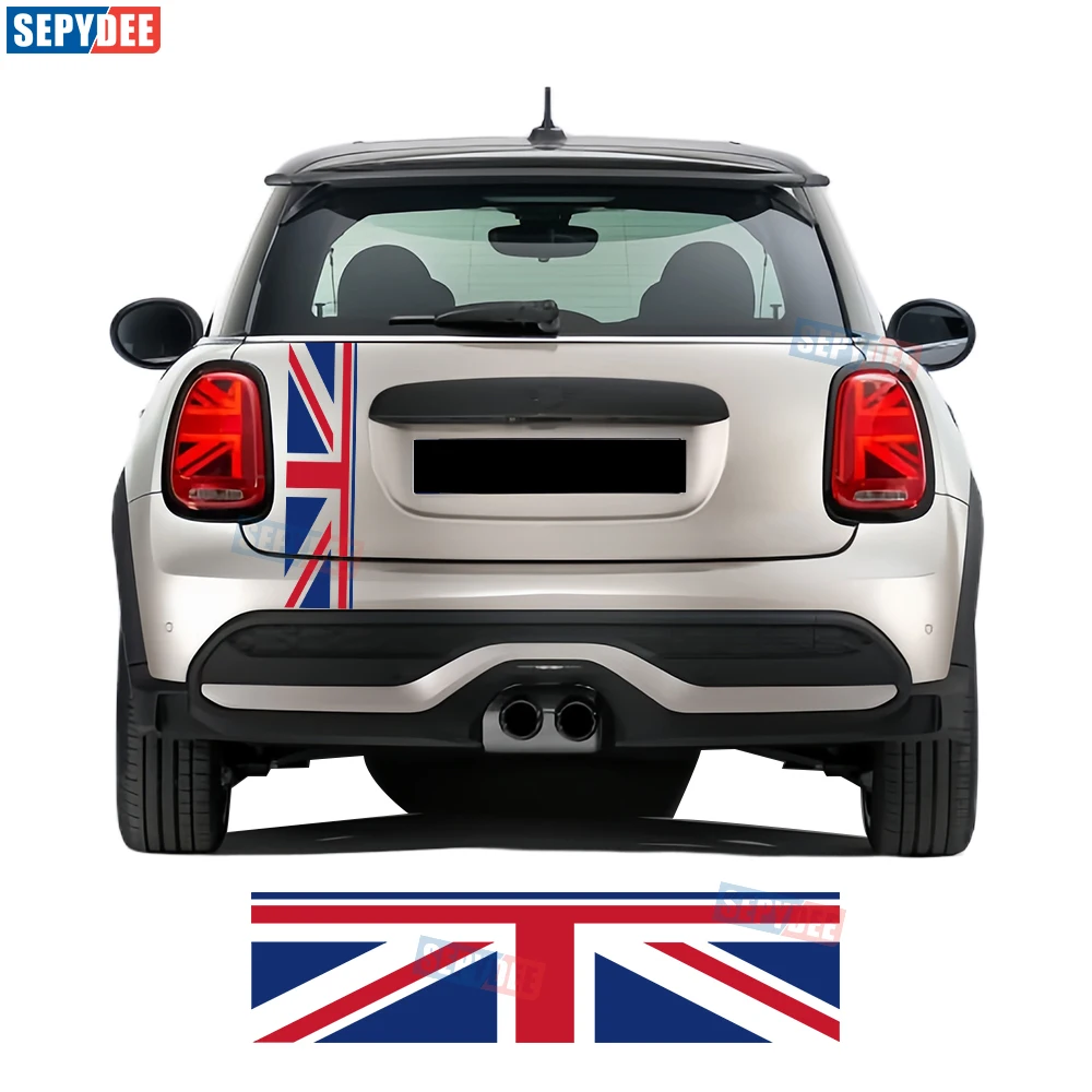 Union Jack Car Hood Trunk Luggage Decor Trim Sticker Vinyl Flim Decal for Mini Cooper Clubman Countryman