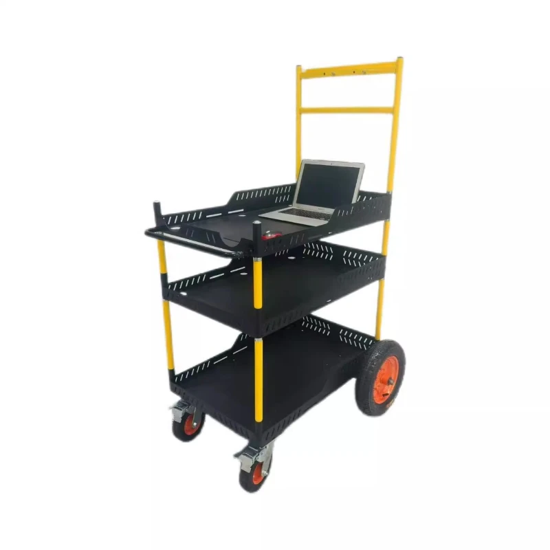 

Colorful stainless steel cart outdoor display stall promotion table test snack rack