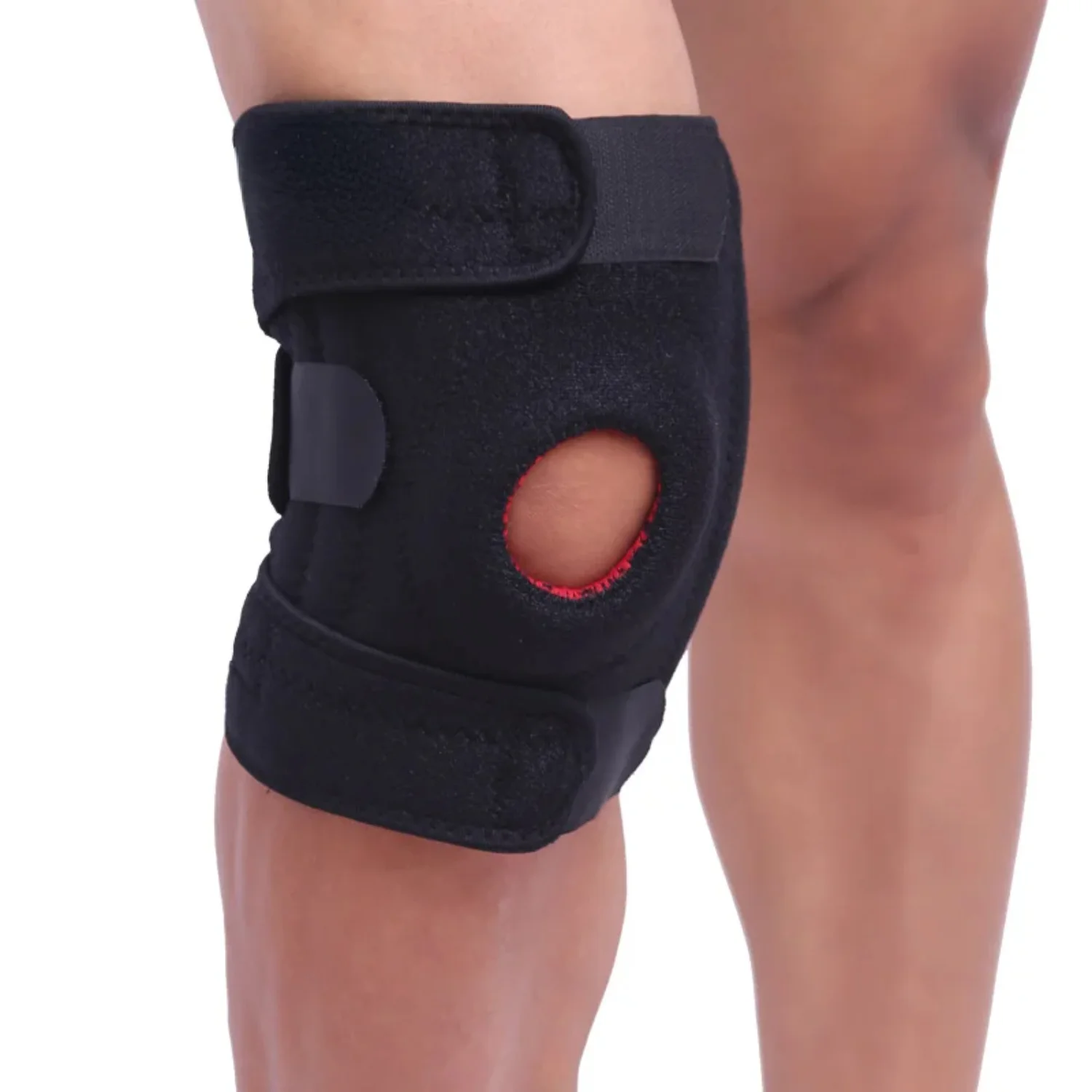 

1pc Elastic Knee Support Basketball Soccer Brace Kneepad Fitness Running Cycling Adjustable Patella Knee Protection Safety Guard