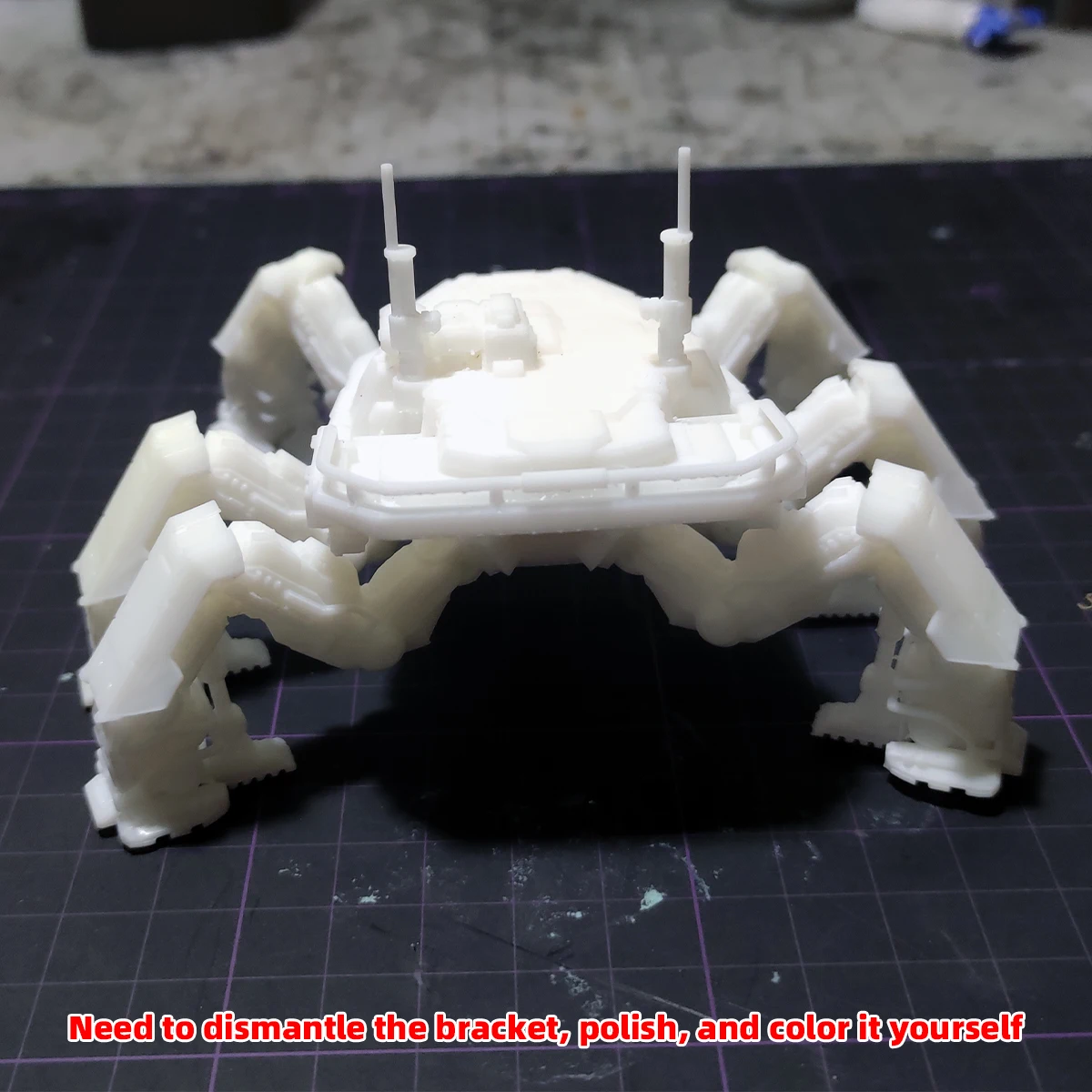 1/72 Modellbausatz 3D Harz Miniatur Diorama Gebäude Unbemalt Sci-Fi Mecha Panzer Hexapod DIY – Detail 2