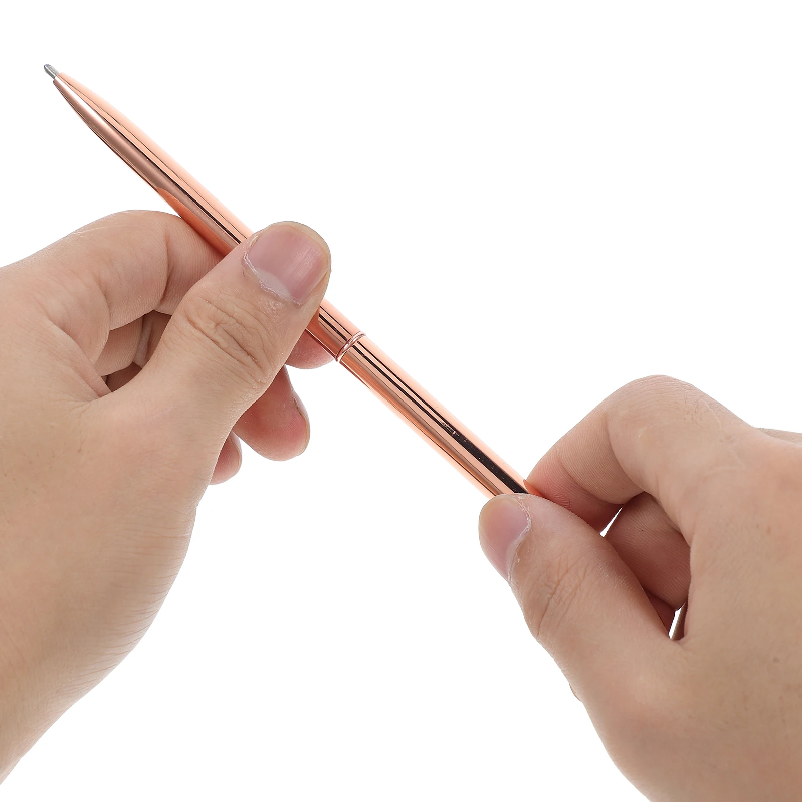 

5Pcs Metal Rotating Ballpoint Pen for Business Office Guest Book Writing Smooth Material Portable Business Pen