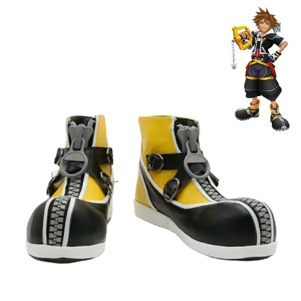 

Anime Cosplay Kingdom Hearts Sora Shoes Boots Halloween Party Costume Accessories Custom Made