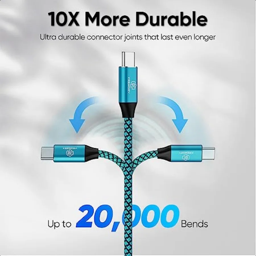 USB نوع C كابل 5 حزمة 10ft USB A إلى نوع C كابل 10 أقدام اضافية طويلة شحن سريع نوع C الحبل شاحن الهاتف لسامسونج غالاكسي