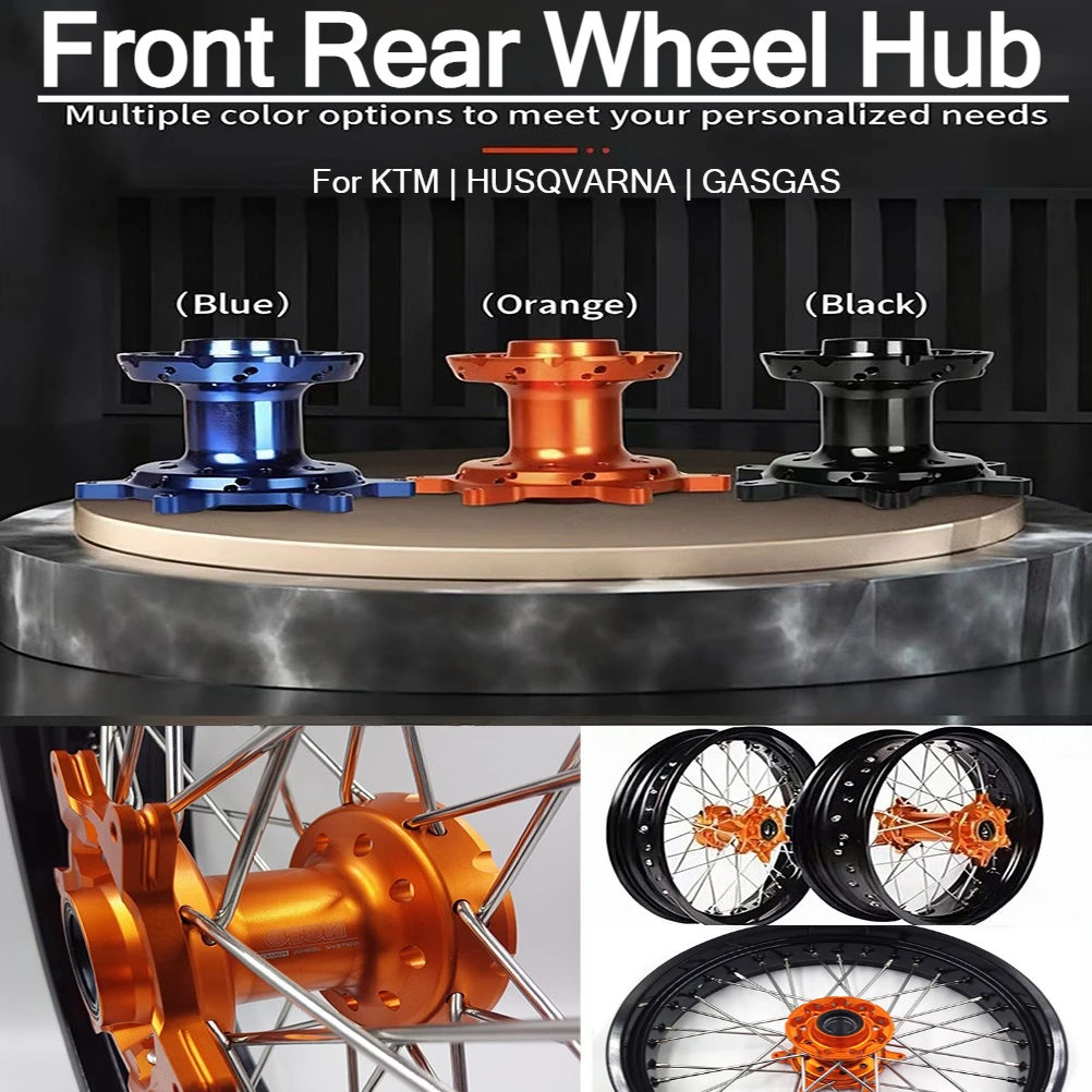 

25MM/30MM Wheel Rim CNC Aluminum Hub Motorcycle Front Rear Hub Core For KTM SX SXF XCF HUSQVARNA FC TC TX GASGAS EX MC 2016-2023