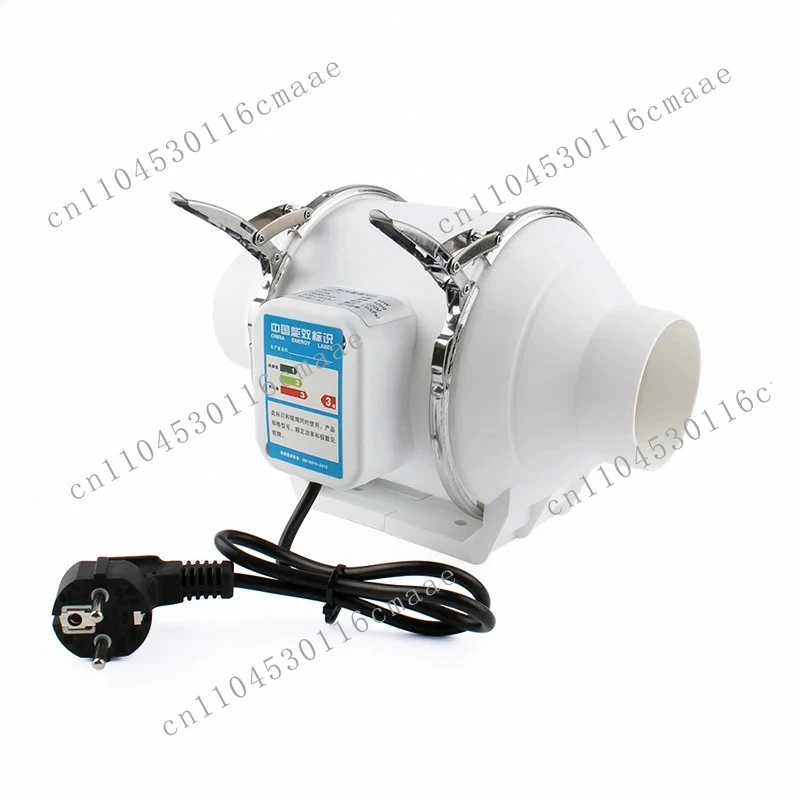 Exhaust Fan 3/4/5inch Silent Inline Pipe Duct Fan Extractor Ventilation Blower Air Purifier Kitchen Toilet Wall Booster 110/220V