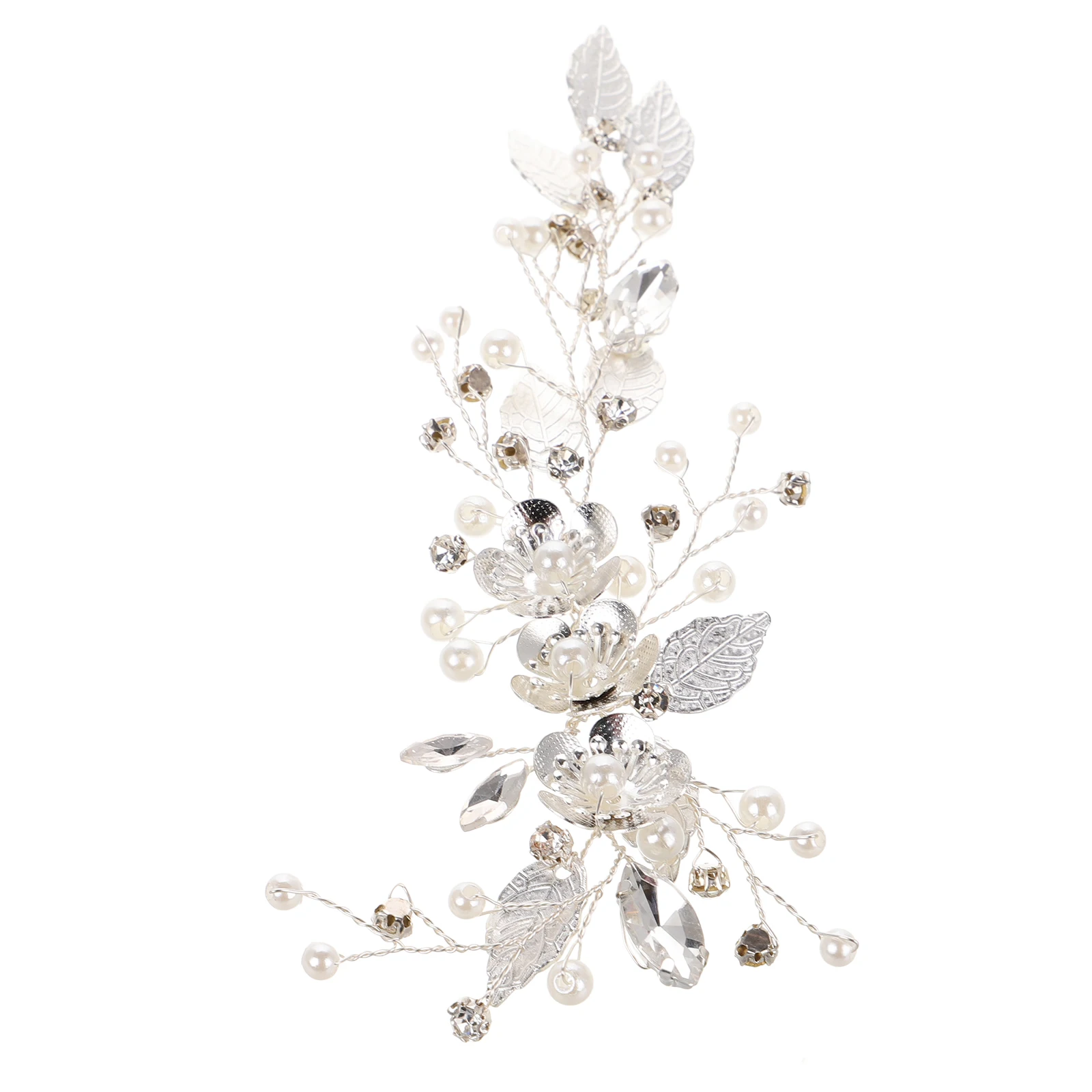 

Pearl Clip Accessories Girls Delicate Inlaid Band Bridesmaid Wedding Pearl Headbands Bridal Hair Vine Rhinestone Leaf Flower