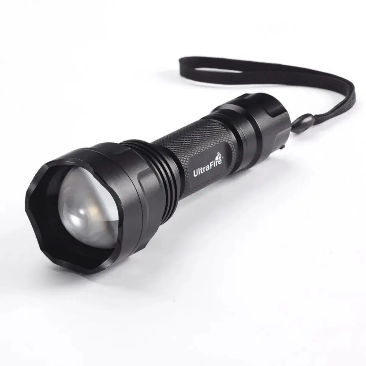 UltraFire UF-1505R Red Hunting Flashlight LED 630nm Zoomable Torch 1 Mode Outdoor Hog Predator Varmint Lantern with Attack Head