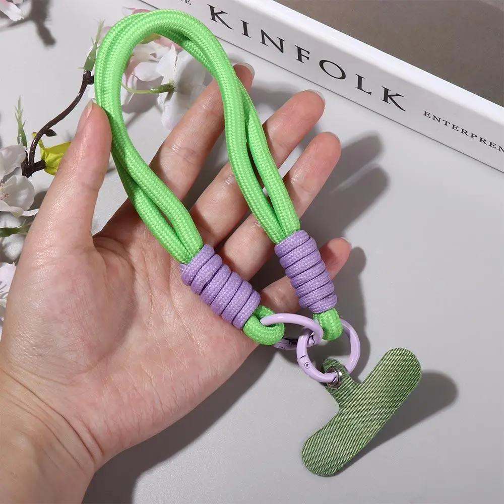 

Woven Candy Colors Phone Chain Candy Colors Dacron Phone Wrist Straps Short Style 18.5cm Mobile Phone Wrist Rope Mobile Phone