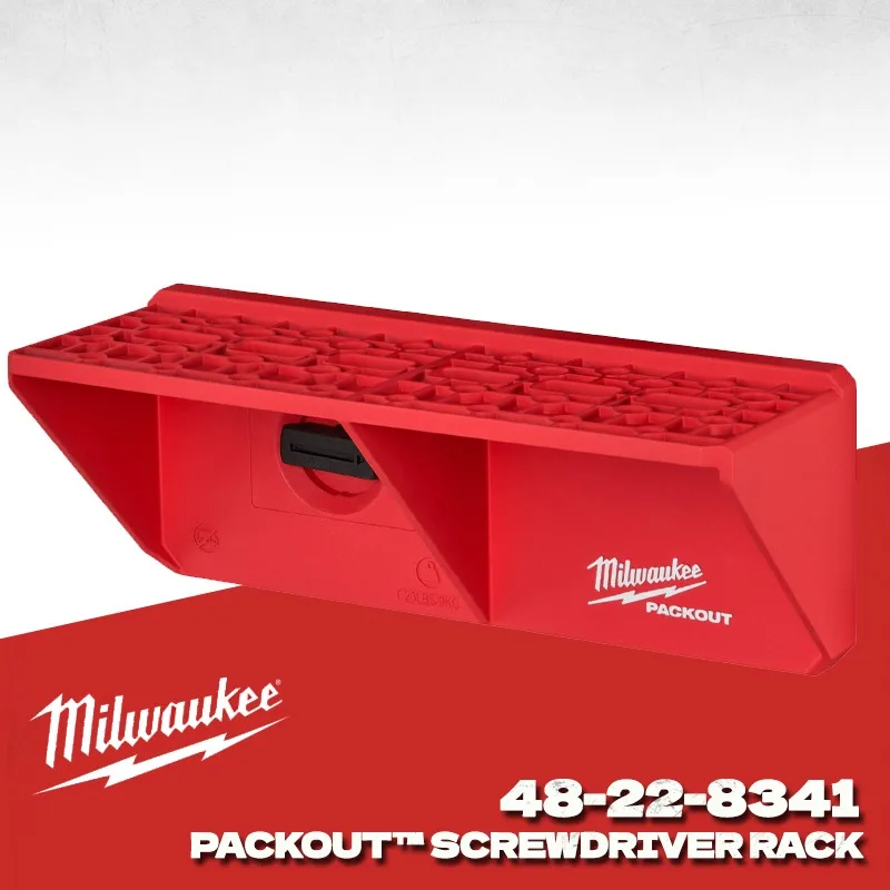MILWAUKEE 48-22-8341 Multi-Size Slots Screwdriver Rack Load Bearing Spare Parts Tool Storage Tool Accessory