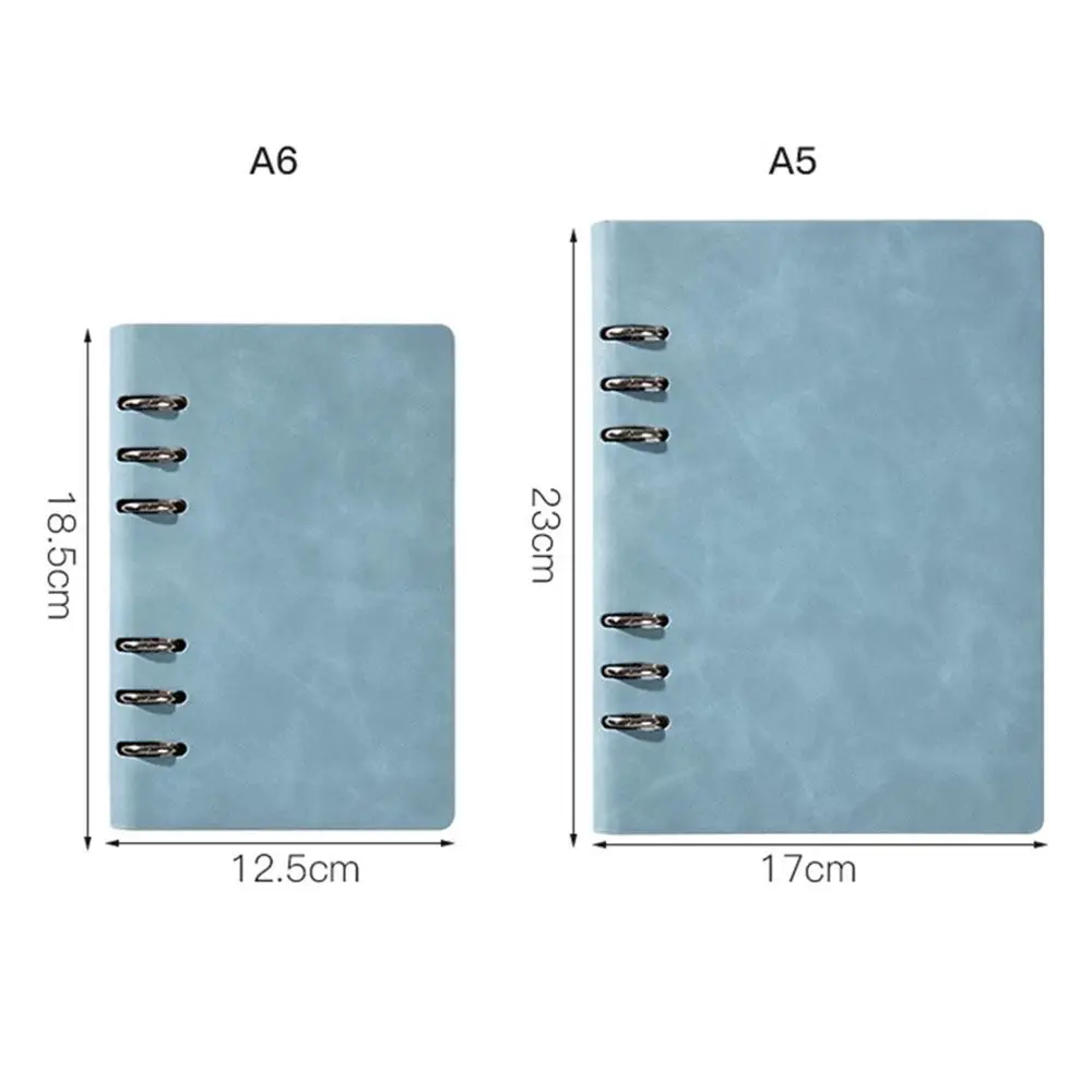 Diário agenda 6 buracos bobina caderno cadernos pasta espiral caderno folhas soltas caderno diário planejador semanal diário