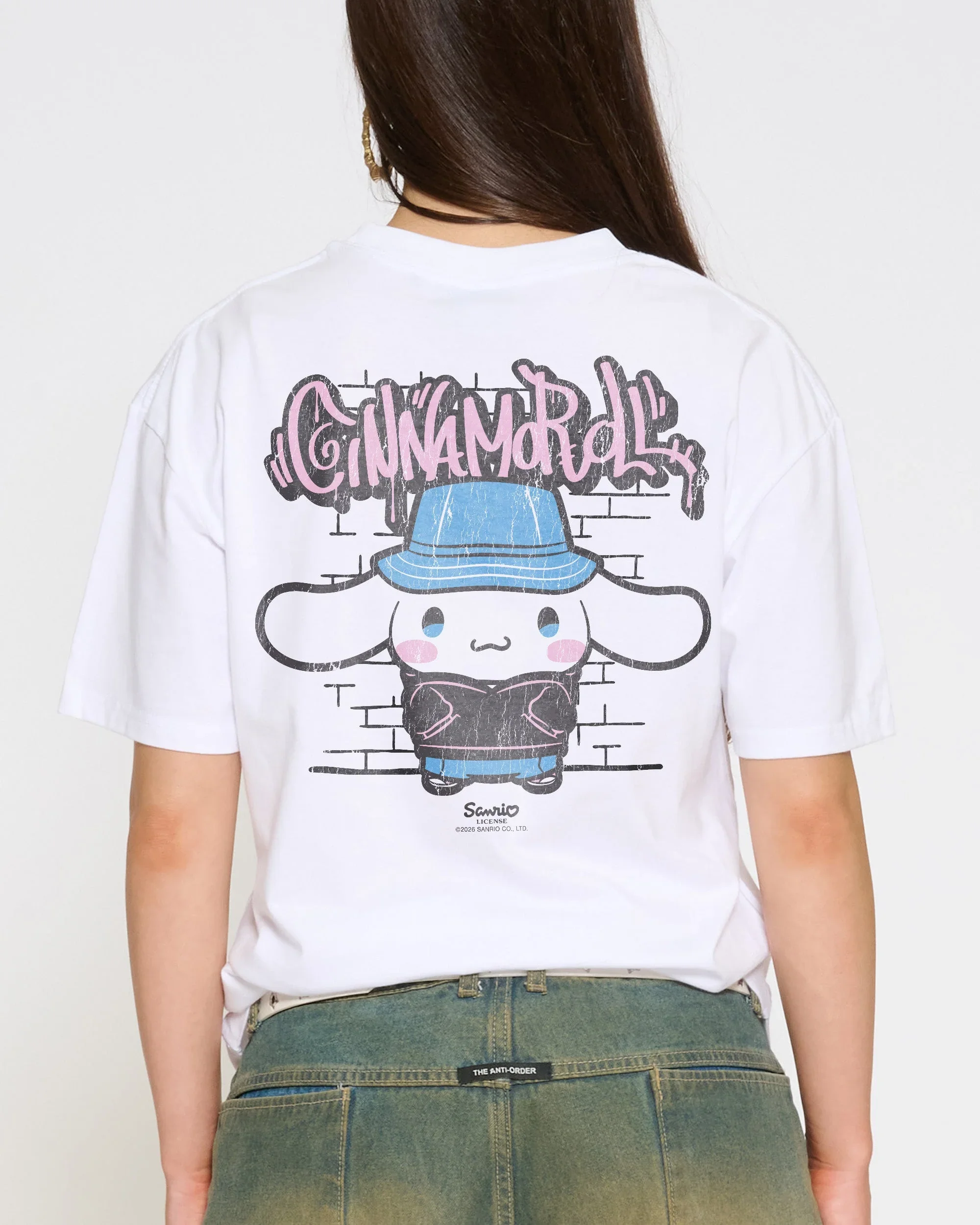 2026 Summer Men's and Women's Pure Cotton T-shirt Parent Child Sanrio Cinnamoroll High Quality Comfortable Breathable Ins